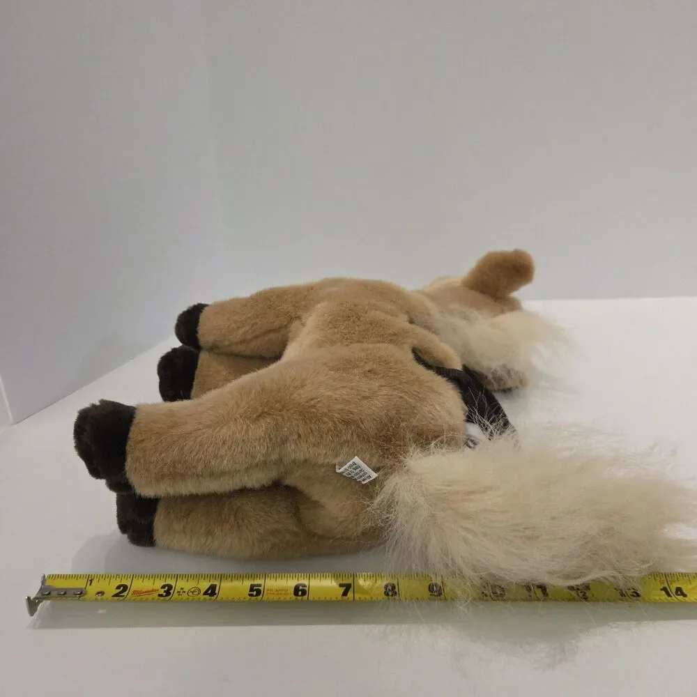 Wildkin Brown Polyester Plush Stuffed Animal Horse Kid Purse Handles Zip Derby